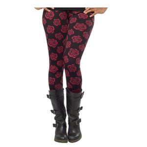 Sourpuss Clothing - Omni Rose Stretchy Leggings